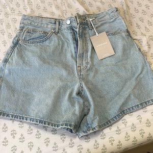 Everlane denim shorts